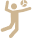 Jump shot icon representing basketball action and competitive spirit at Fusion Sports Park